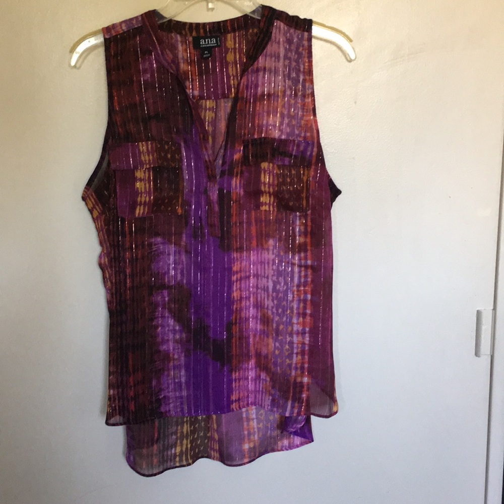 A New Approach (a.n.a) chiffon tank (size PL)
